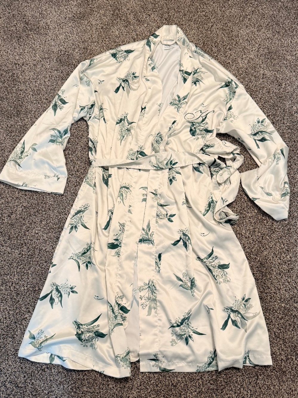 Monique Lhuillier X Pottery Barn Floral Tie waist Robe Women's One size